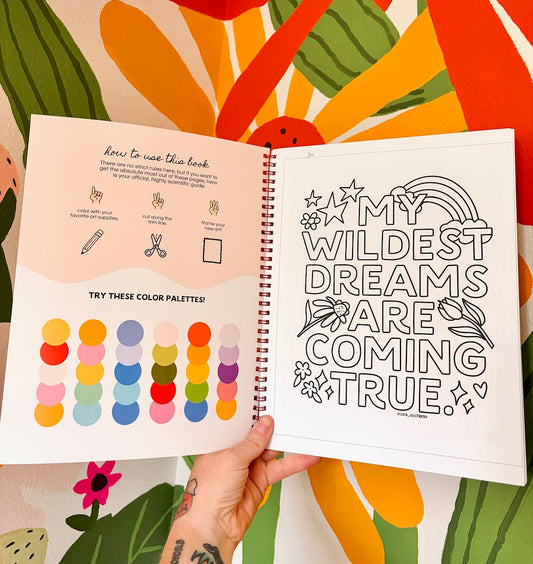 *NEW* Lettering Color-And-Frame Coloring Book