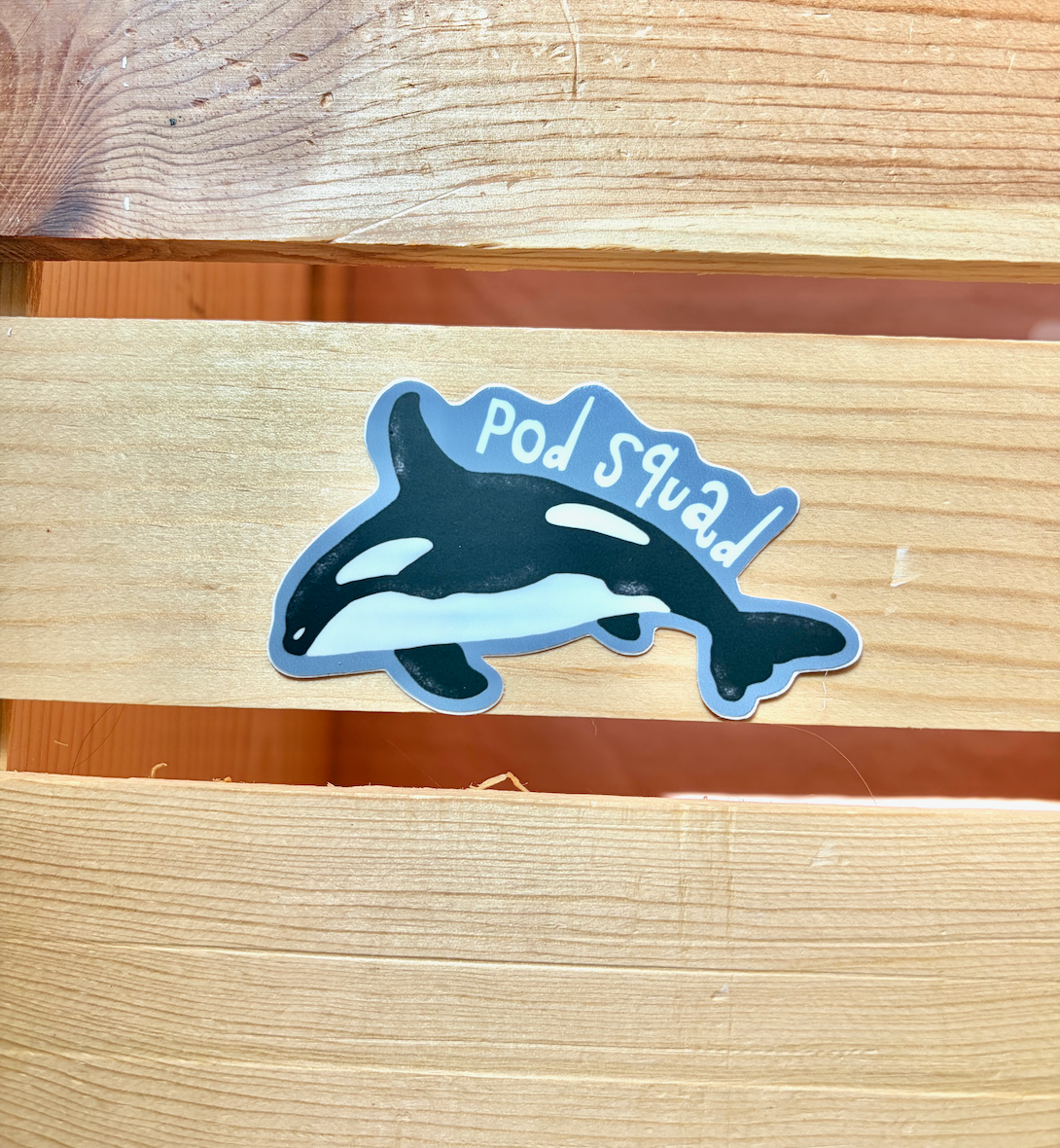 Pod Squad Orca Sticker