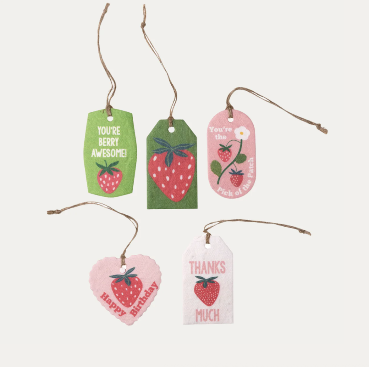 Plantable Gift Tags - Strawberries