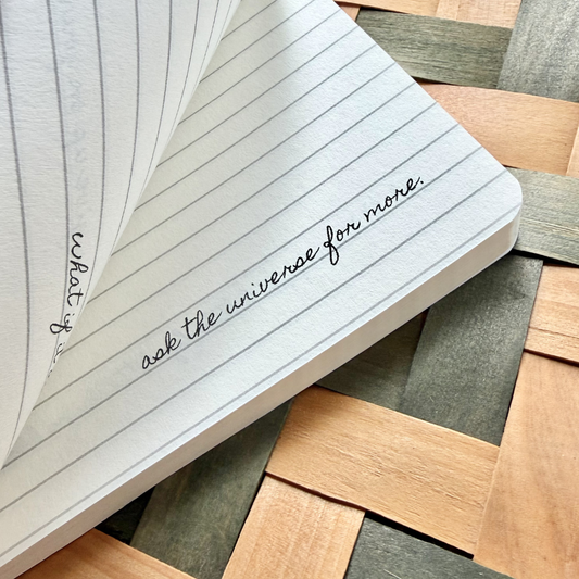 Chaotic Poppies Lined Affirmations Journal