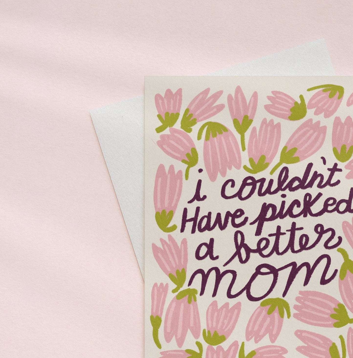 Floral All Over Mother's Day A2 Card (4.25"x5.5")