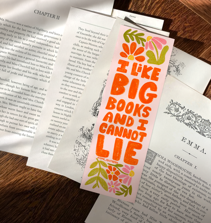 I Like Big Books and I Cannot Lie Heavyweight Art Bookmark