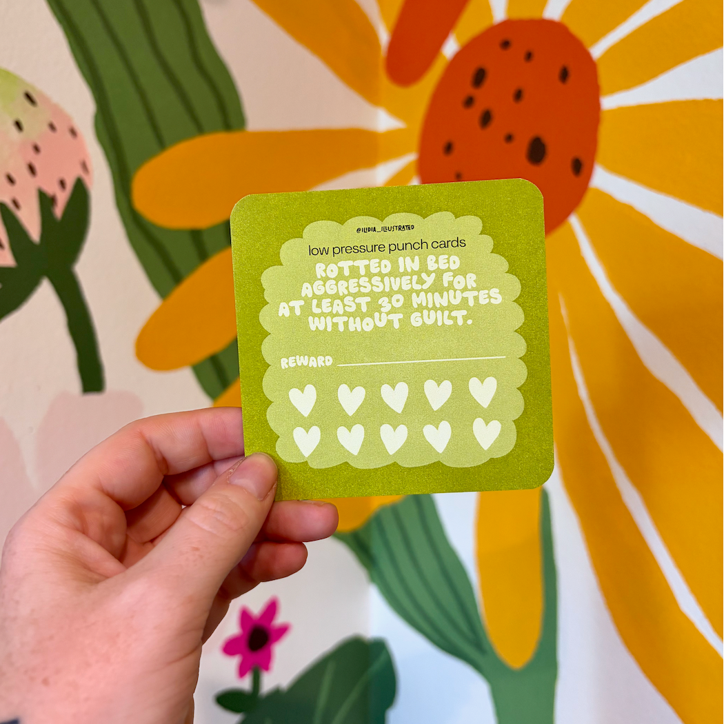Green Rot in Bed Punch Card