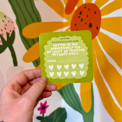 Green Rot in Bed Punch Card