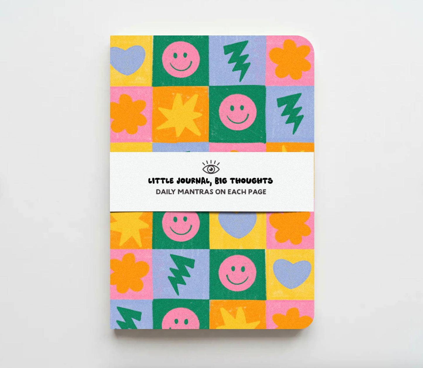 Happy Little Squares, Lined Affirmations Journal