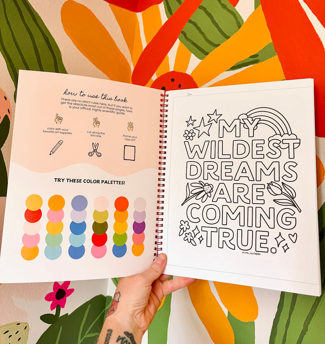 *NEW* Lettering Color-And-Frame Coloring Book