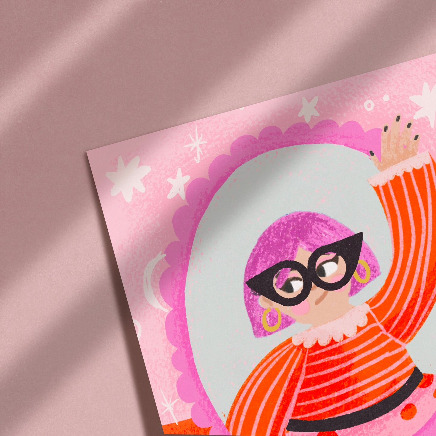Just Be Yourself, Funky Person ACEOs Mini Art Card Collectible