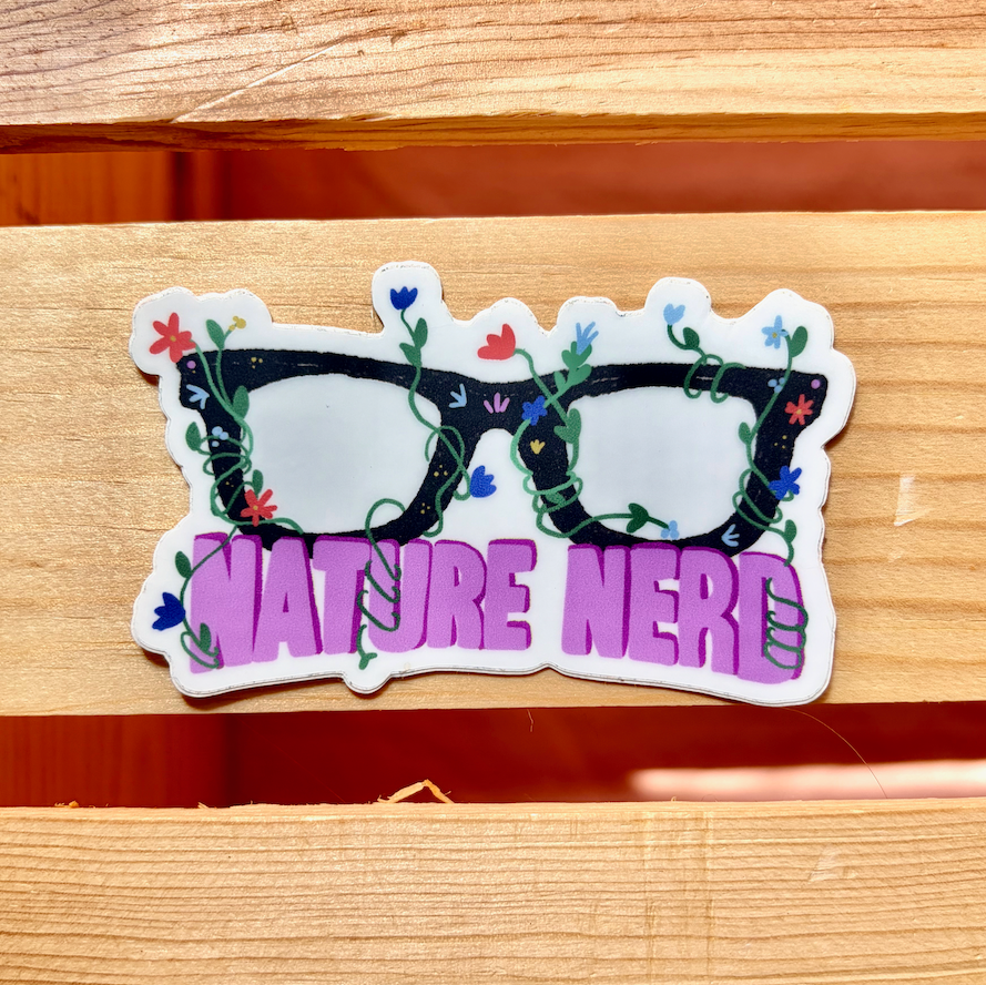 NATURE NERD GLASSES WITH FLORAL
