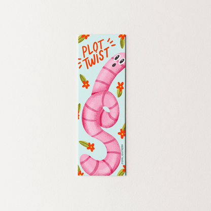 Twisty Worm Plot Twist Heavyweight Art Bookmark