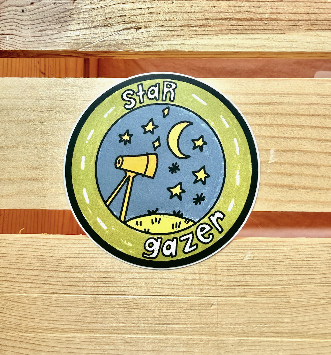 Official Star Gazer Badge Sticker