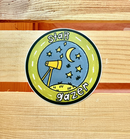 Official Star Gazer Badge Sticker