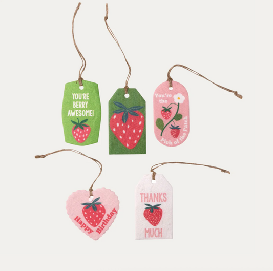 Plantable Gift Tags - Strawberries