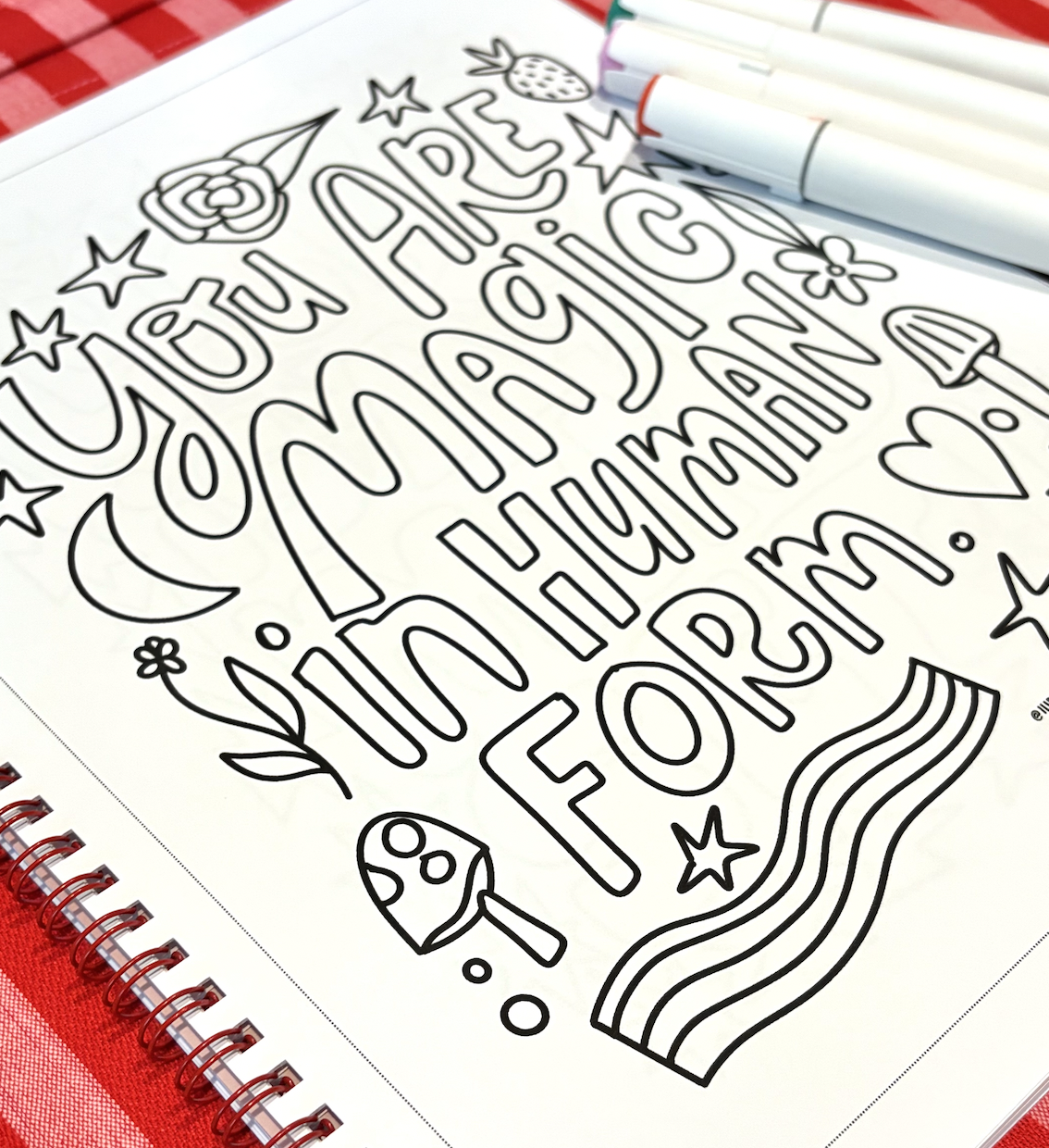 *NEW* Lettering Color-And-Frame Coloring Book