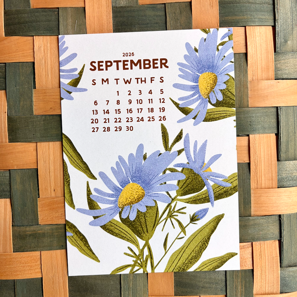 September Calendar Card 2026