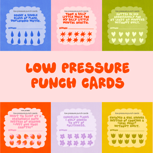 Low Pressure Punch Cards - Assorted Styles
