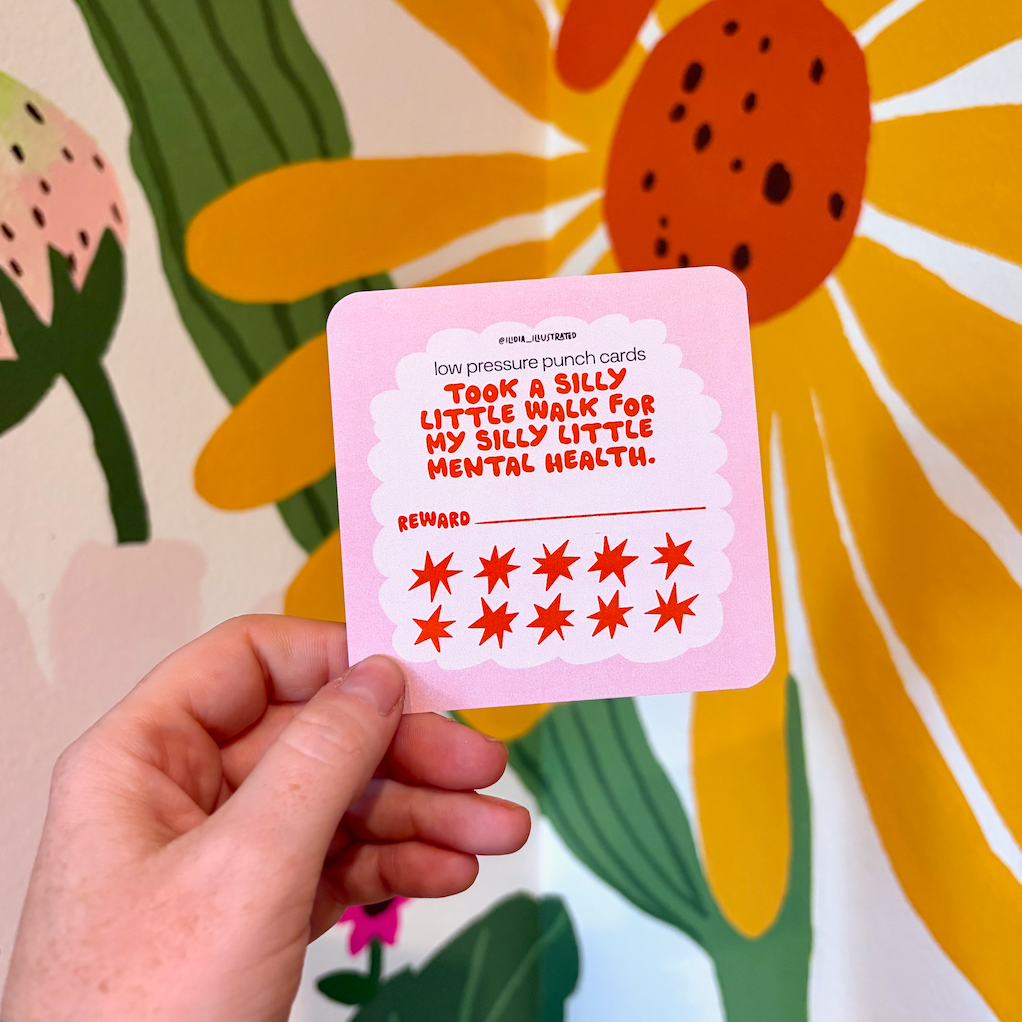 Silly Walk for Mental Health Card