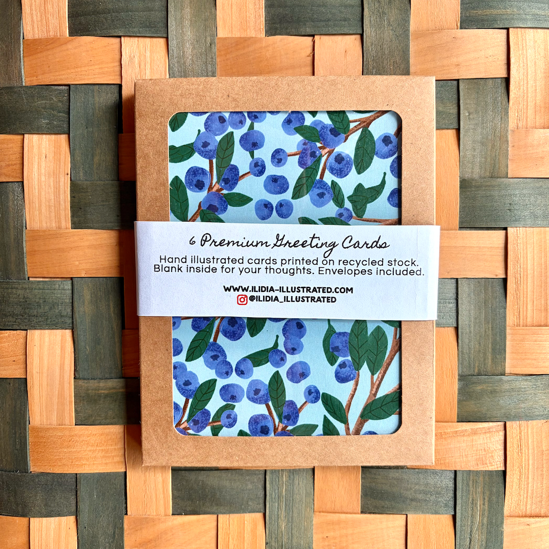 blueberry card set