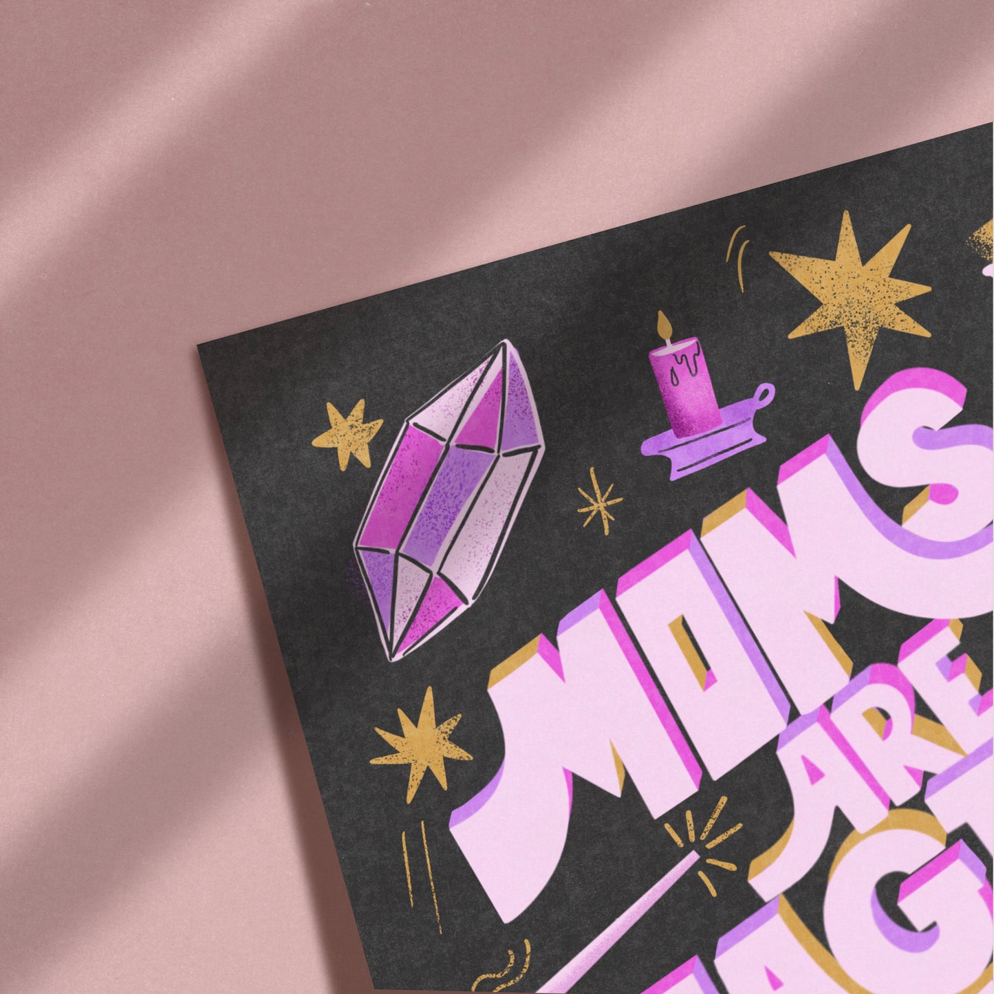 Moms Are Magic ACEO Mini Art Card Collectible